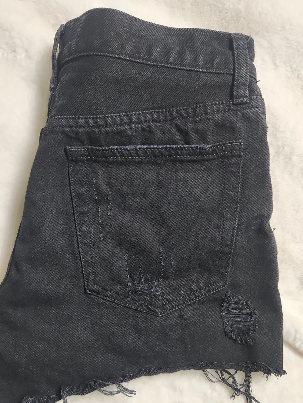 We The Free Denim Button Fly Cutoff Shorts